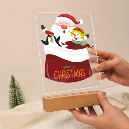 Lampe à peindre par numéro La Hotte du Père Noël, vue 3, Maison Artsen