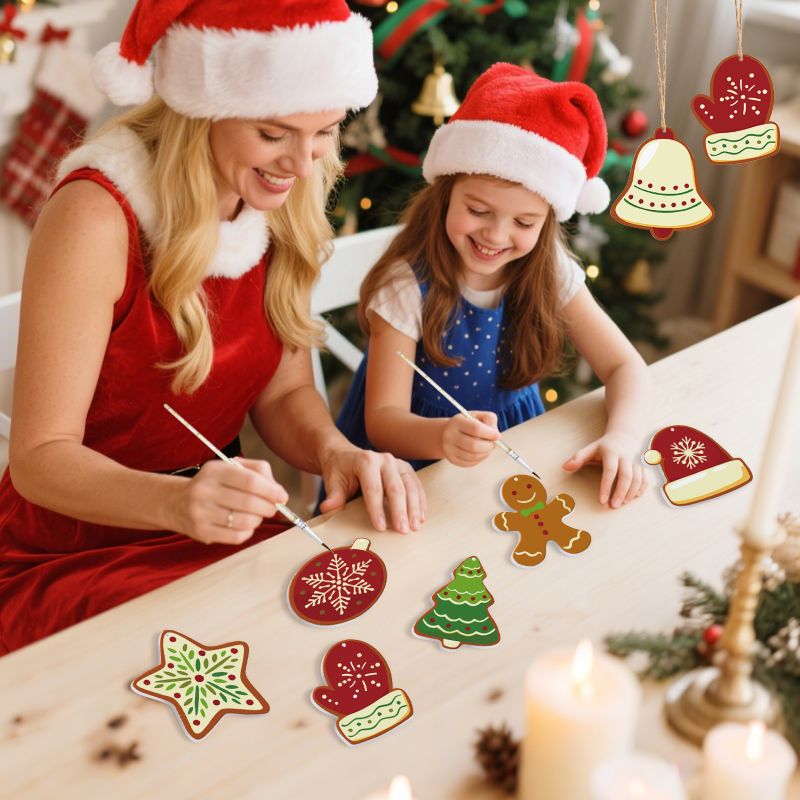 Suspensions de Noël à peindre par numéro Douceur d'Hiver, vue 5, Maison Artsen