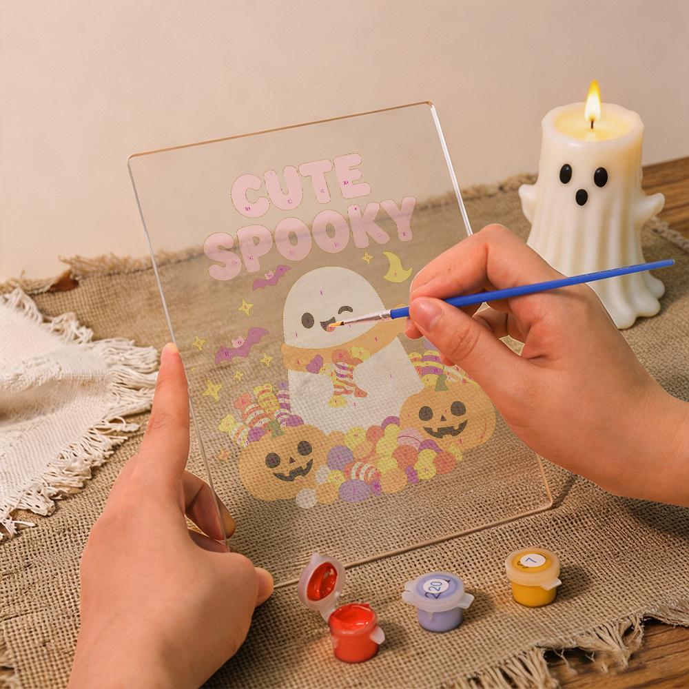 Lampe à peindre par numéro Petit Fantôme Gourmand, vue 7, Maison Artsen