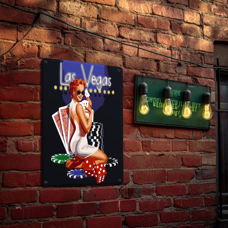 Affiche en métal à peindre par numéro Nuit à Las Vegas, vue 5, Maison Artsen