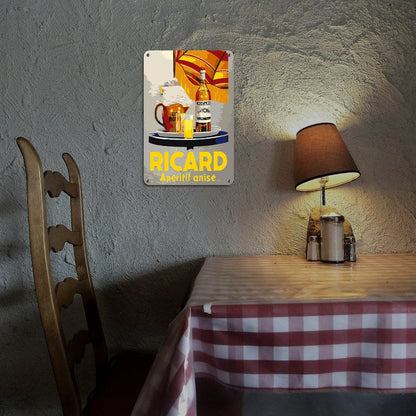 Affiche en métal à peindre par numéro Pastis en Terrasse, vue 5, Maison Artsen