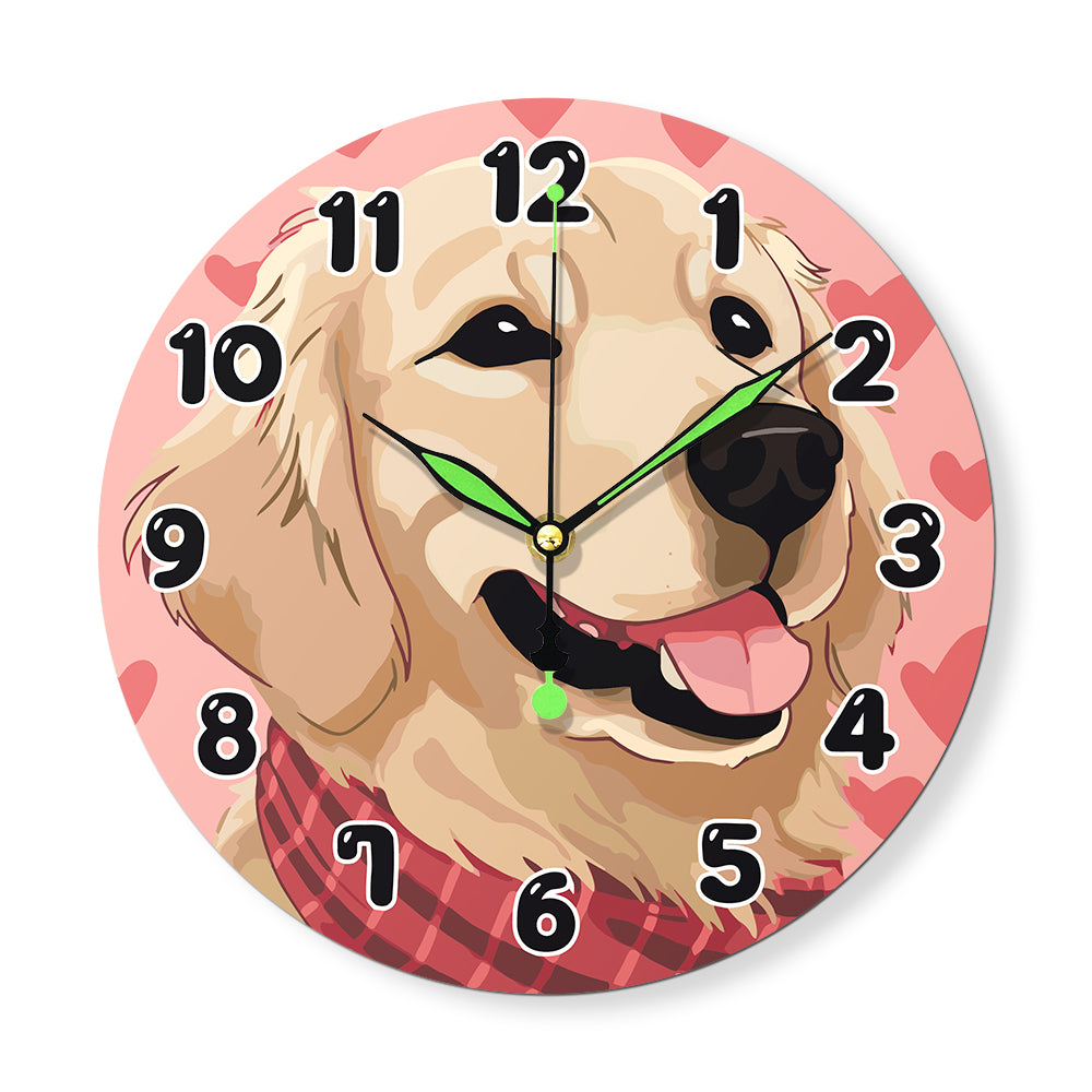 Horloge à peindre par numéro Sourire de Golden, Maison Artsen