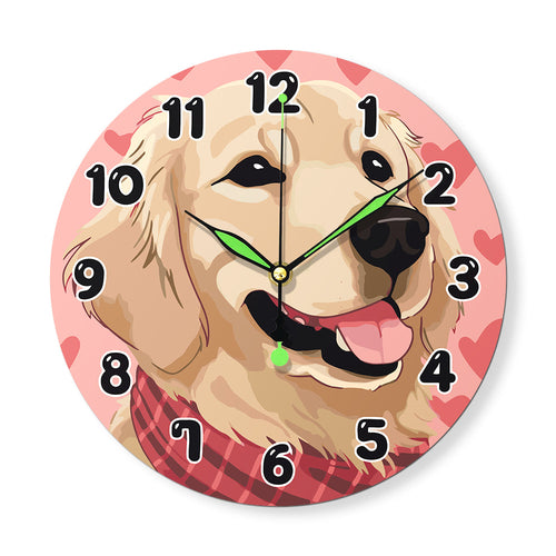 Horloge à peindre par numéro Sourire de Golden, Maison Artsen
