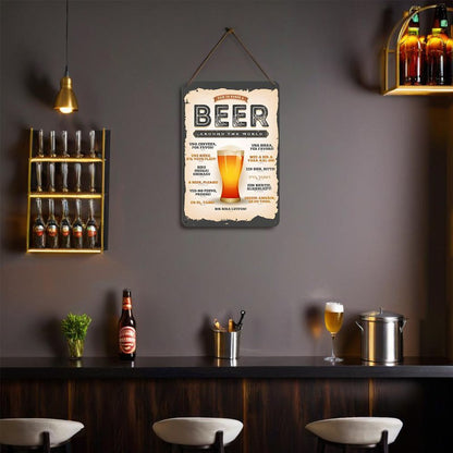 Affiche en métal à peindre par numéro Une Bière, s'il vous plaît, vue 5, Maison Artsen