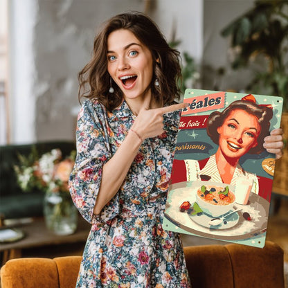 Affiche en métal à peindre par numéro Petit-Déjeuner Rétro, vue 7, Maison Artsen