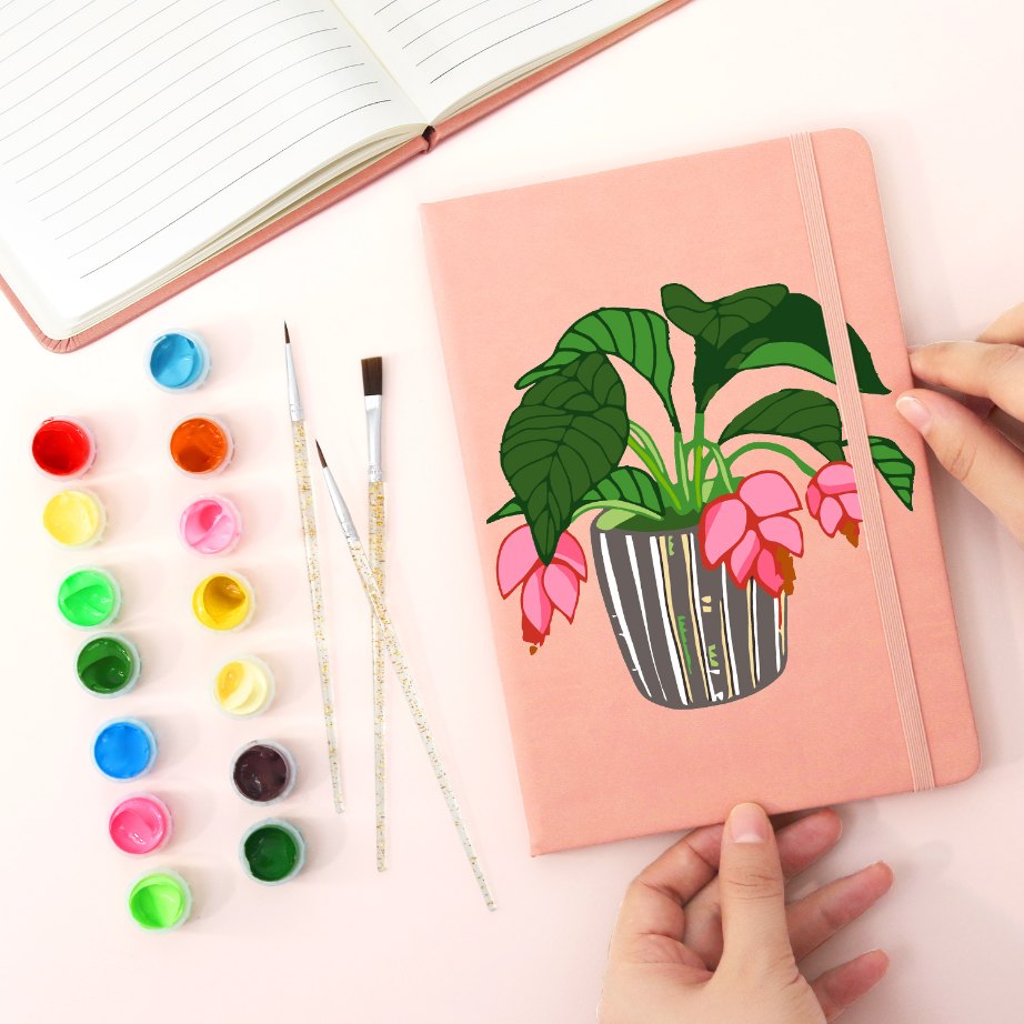 Carnet à peindre par numéro Plante en Fleurs, vue 5, Maison Artsen