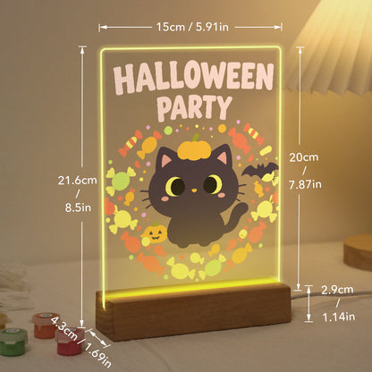 Lampe à peindre par numéro Chaton et sa Couronne de Bonbons, vue 5, Maison Artsen