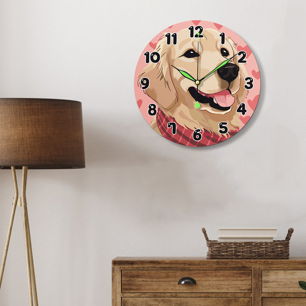 Horloge à peindre par numéro Sourire de Golden, vue 3, Maison Artsen