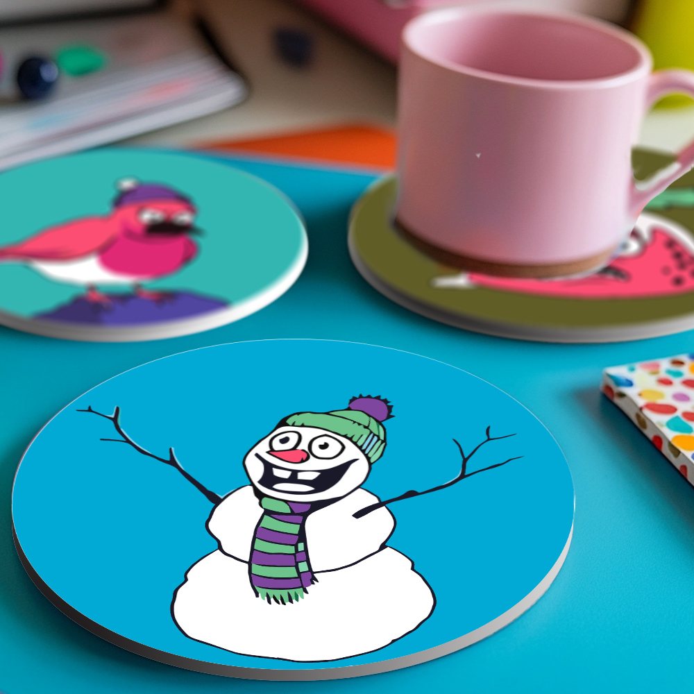 Sous-verres à peindre par numéro Noël Loufoque, Maison Artsen