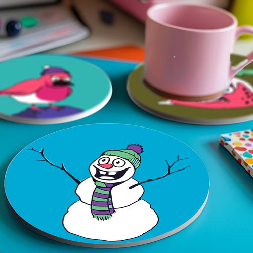 Sous-verres à peindre par numéro Noël Loufoque, Maison Artsen