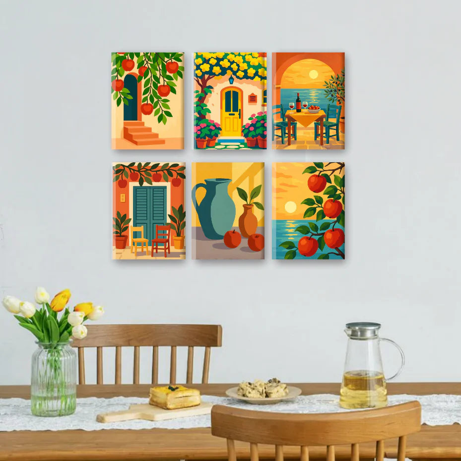 Peintures par numéro Moments Italiens en décoration murale – aux paysages inspirants – Maison Artsen