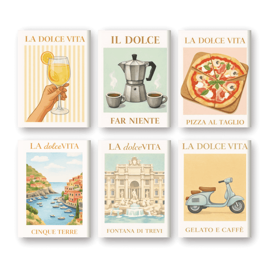 Coffret 6 peintures par numéro Bella Italia – aux couleurs de l'Italie – Maison Artsen