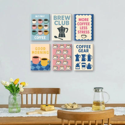 Peintures par numéro Coffee First en décoration murale – pour les amoureux du café – Maison Artsen