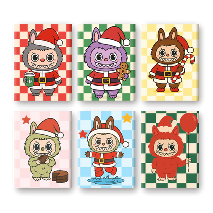 "Little Cuties" Mini Paint-by-Numbers Set, 6 Canvases
