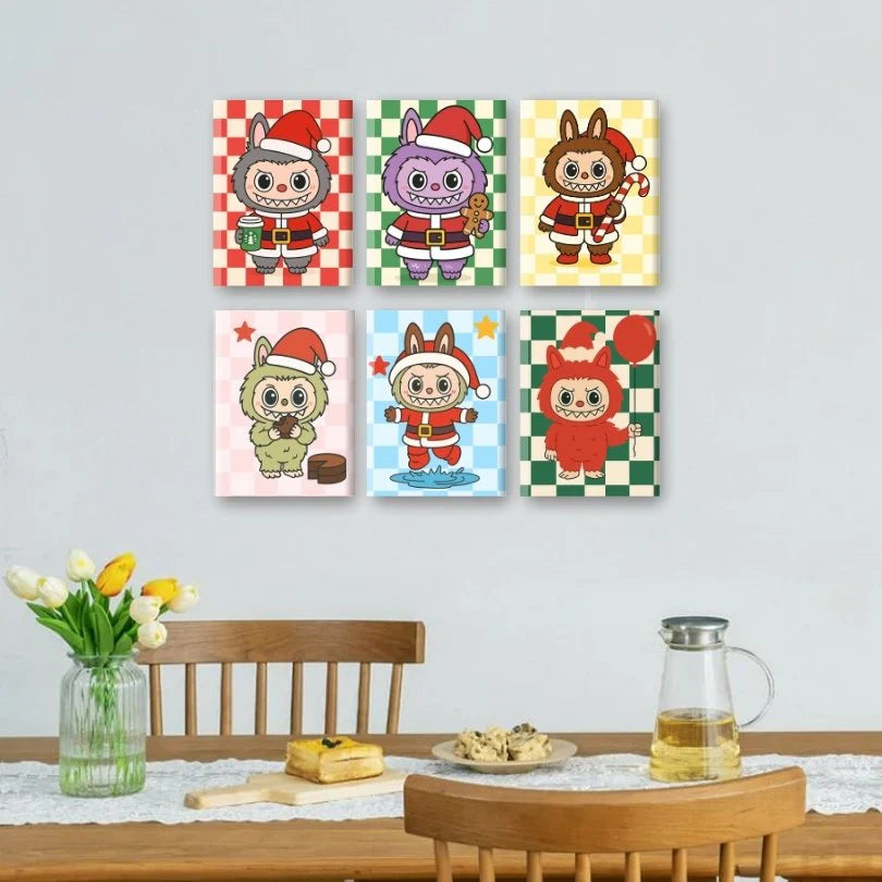 "Little Cuties" Mini Paint-by-Numbers Set, 6 Canvases
