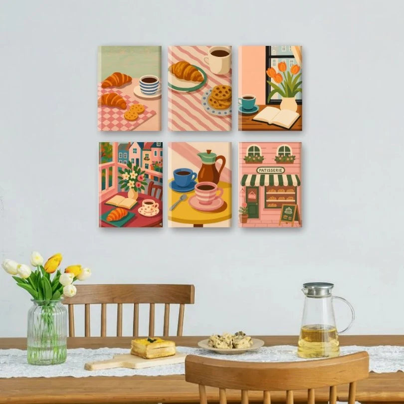 Peintures par numéro Matinée Chill en décoration murale – pour des matinées tranquilles – Maison Artsen