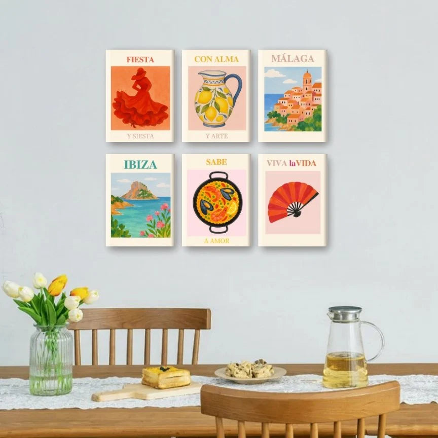Peintures par numéro Espagne & Cie en décoration murale – aux couleurs de l'Espagne – Maison Artsen