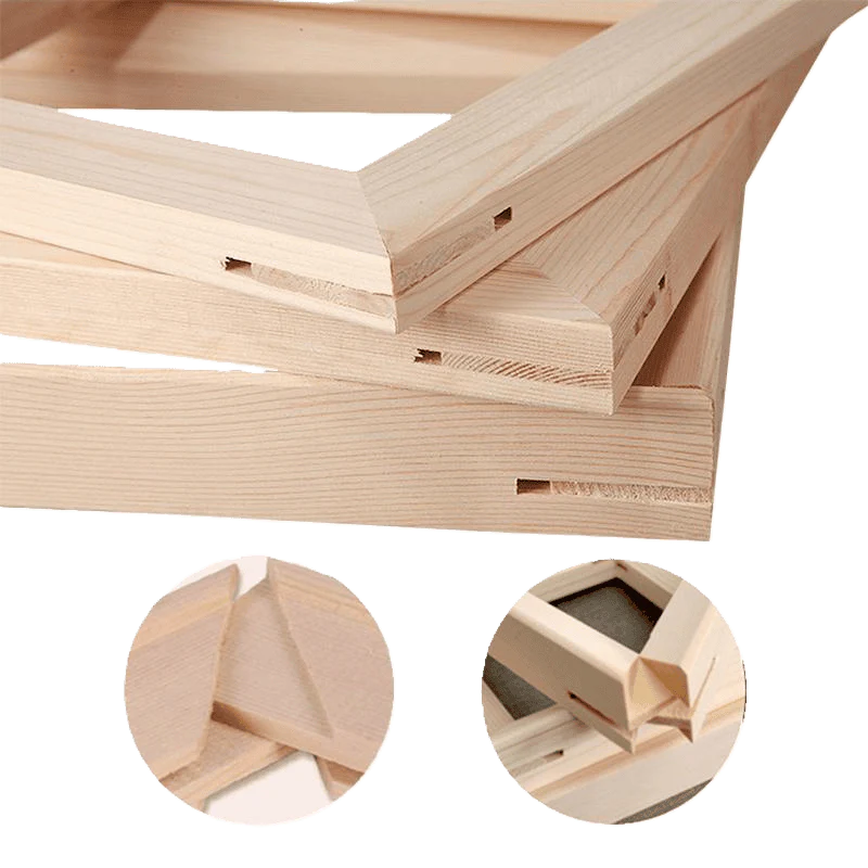 Coffret 6 peintures par numéro Châssis en bois 15×20 – Kit DIY 6 pièces – aux couleurs inspirantes – Maison Artsen