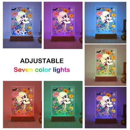 Lampe à peindre par numéro Crâne en Fleurs, vue 8, Maison Artsen