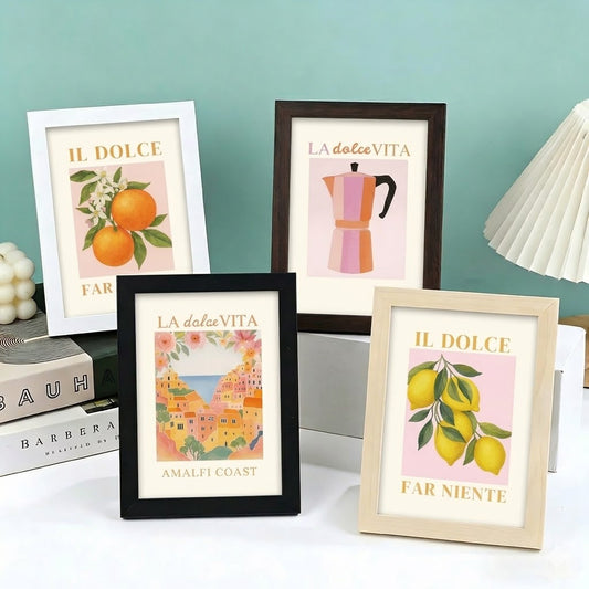 Coffret 6 peintures par numéro Cadre en bois 15×20 – Encadrez vos créations – aux couleurs inspirantes – Maison Artsen