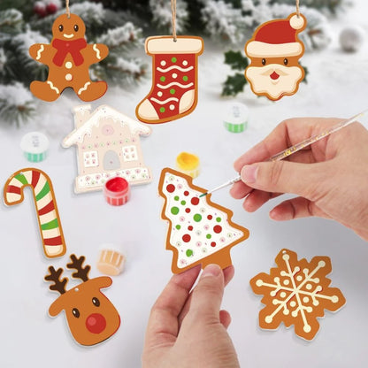 Peinture par numéro Noël Enchanté – détail toile – Maison Artsen