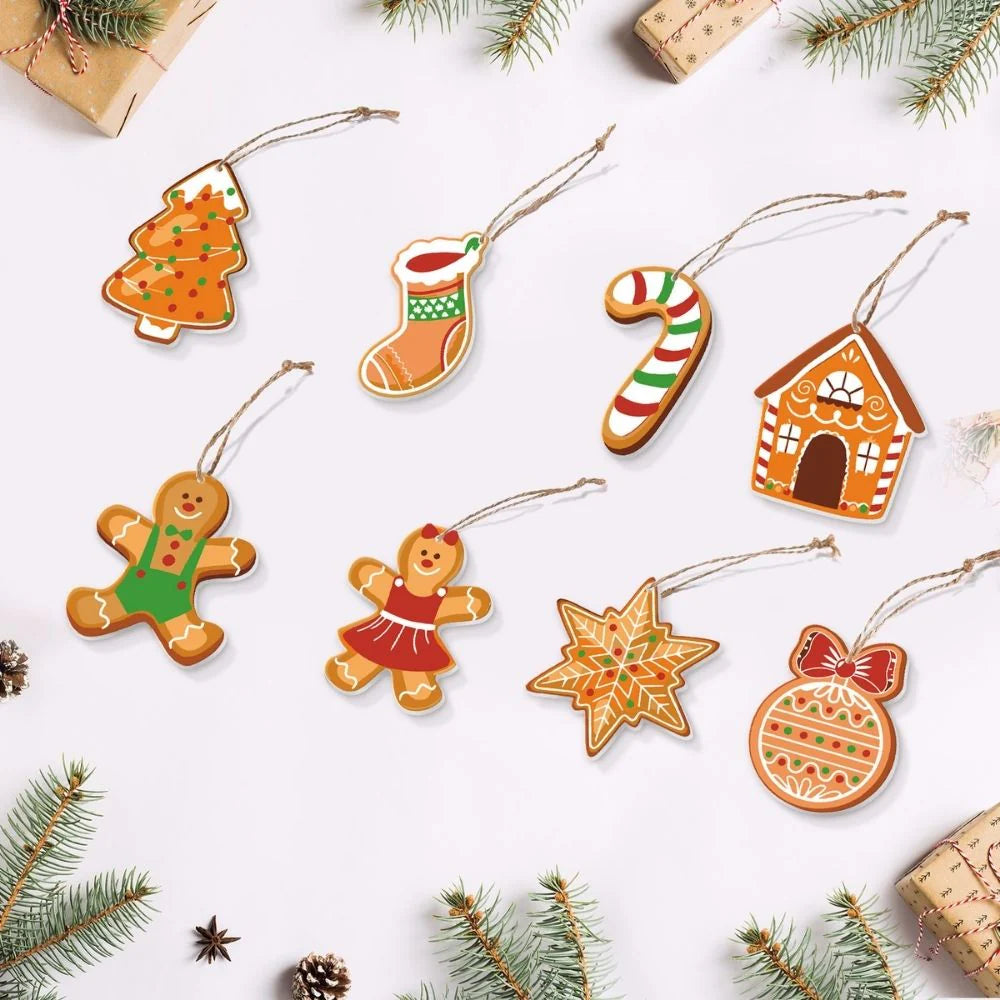 Coffret 6 peintures par numéro Pain d'épice – pour un Noël magique – Maison Artsen