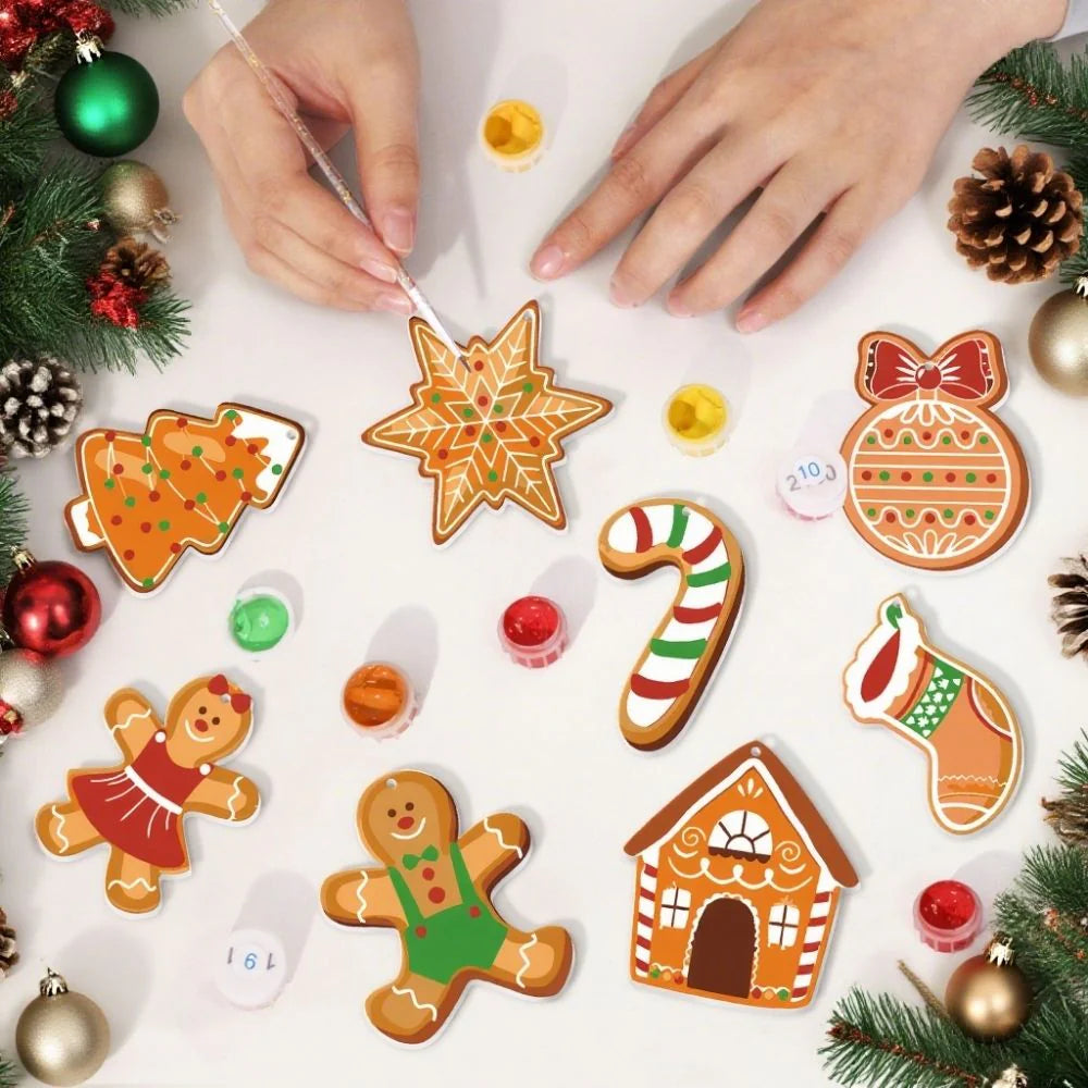 Peintures par numéro Pain d'épice en décoration murale – pour un Noël magique – Maison Artsen
