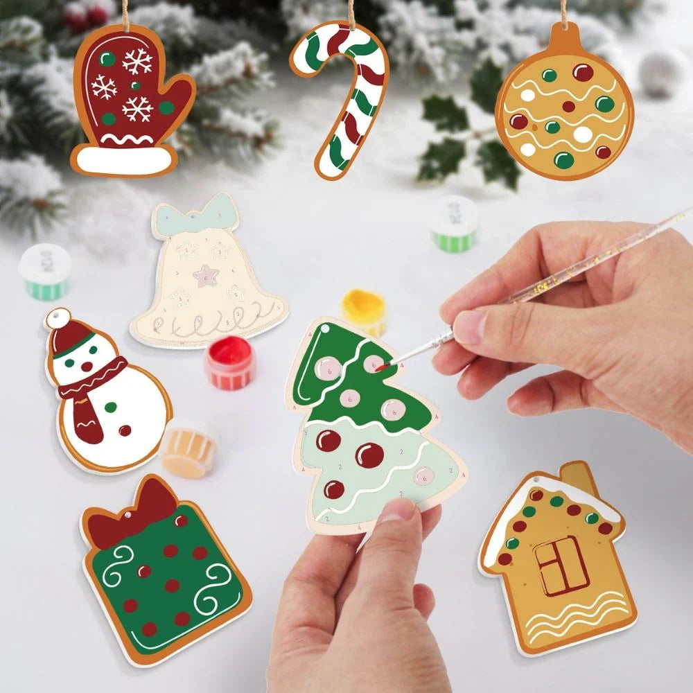 Peinture par numéro Magie du Sapin – détail toile – Maison Artsen