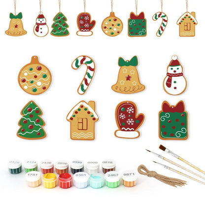 Peinture par numéro Magie du Sapin – détail toile – Maison Artsen