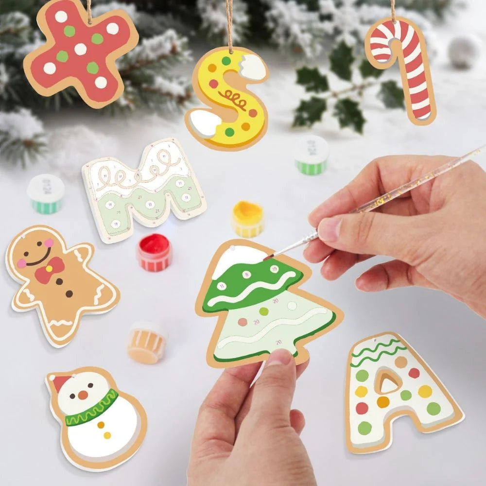 Peinture par numéro XMAS – détail toile – Maison Artsen