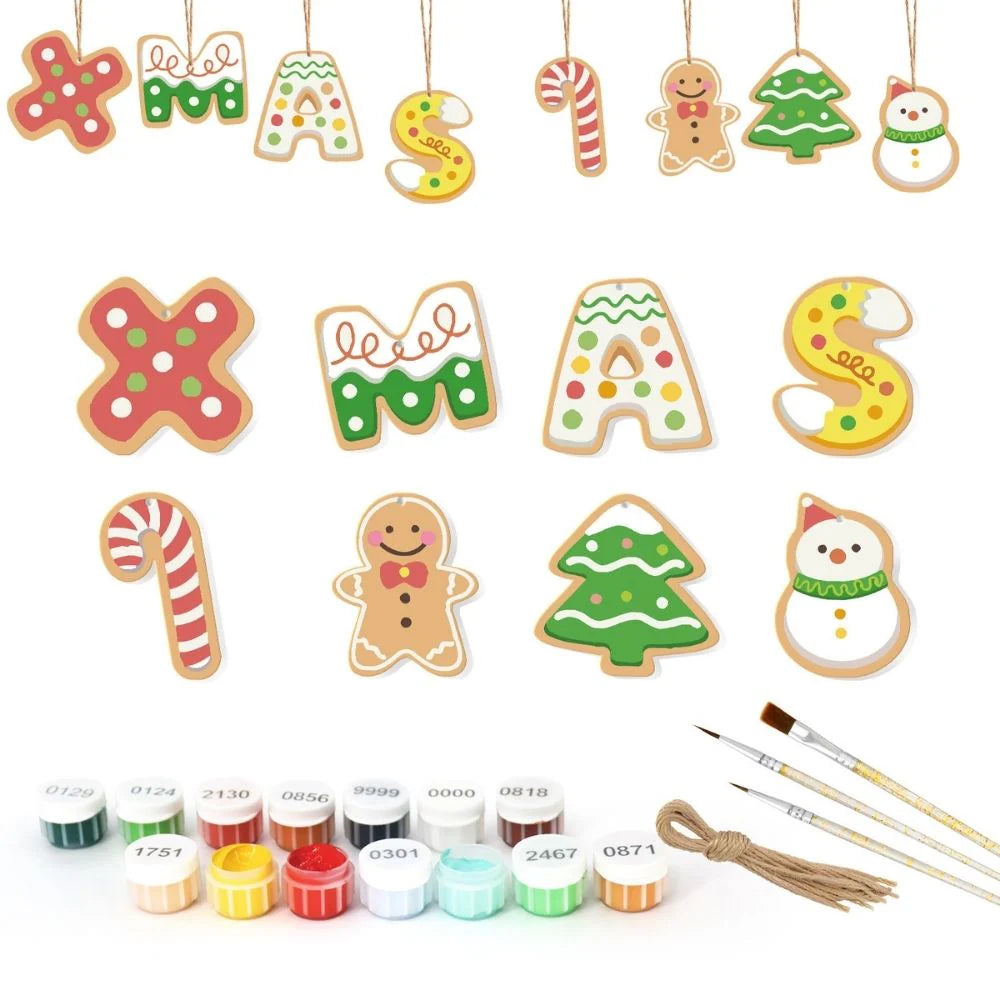 Peinture par numéro XMAS – détail toile – Maison Artsen
