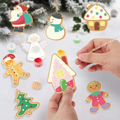 Peinture par numéro Sapin Enchanté – détail toile – Maison Artsen