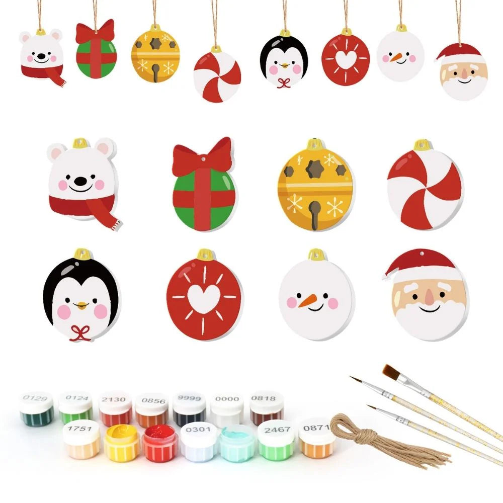Peinture par numéro Marché de Noël – détail toile – Maison Artsen