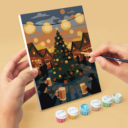 "Alsace" Paint-by-Numbers Set, 6 Canvases