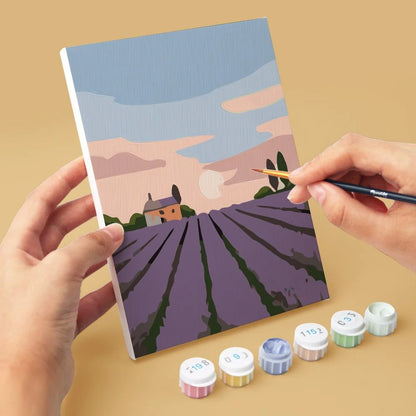 "Paris Loves You" Paint-by-Numbers Set, 6 Canvases