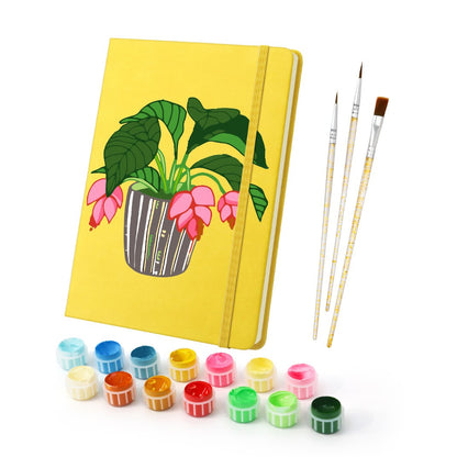 Carnet à peindre par numéro Plante en Fleurs, vue 2, Maison Artsen