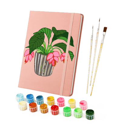 Carnet à peindre par numéro Plante en Fleurs, Maison Artsen