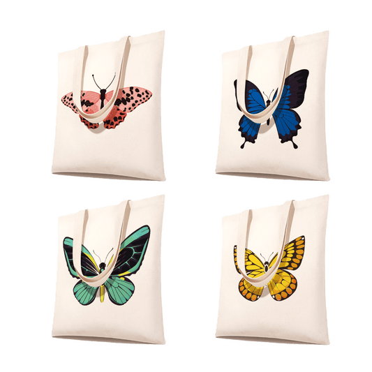 Tote bag à peindre par numéro Ailes de Papillon, Maison Artsen