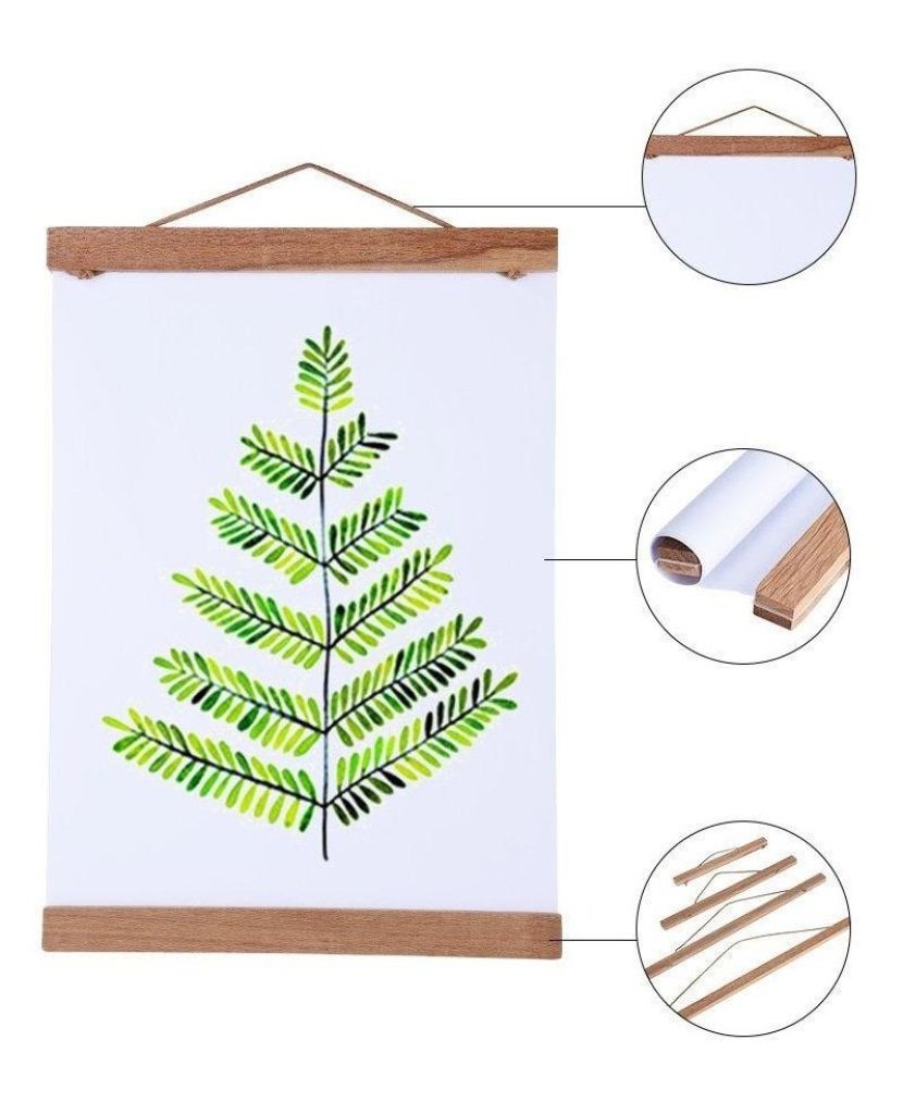 Magnetic Wooden Hanger Frame – Display Your Rolled Canvas – Maison Artsen