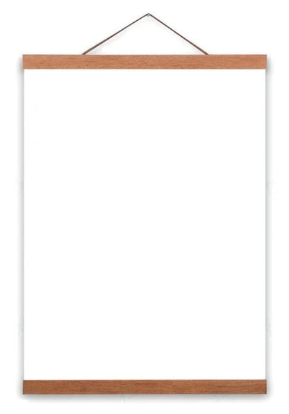 Magnetic Wooden Hanger Frame – Display Your Rolled Canvas – Maison Artsen
