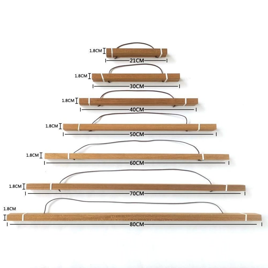 Magnetic Wooden Hanger Frame – Display Your Rolled Canvas – Maison Artsen