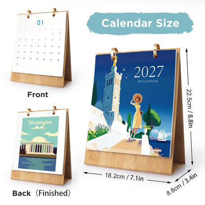 Calendrier 2027 peinture par numéro Affiches du Monde, Maison Artsen – vue 4