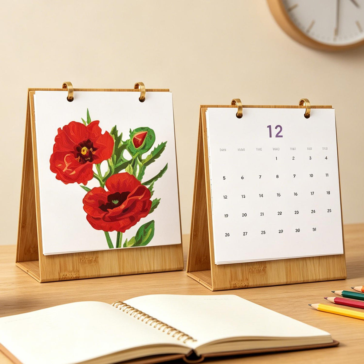 Calendrier 2027 peinture par numéro Fleurs du Jardin, Maison Artsen – vue 6