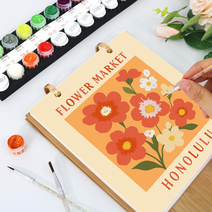 Calendrier 2027 peinture par numéro Marché aux Fleurs, Maison Artsen – vue 2
