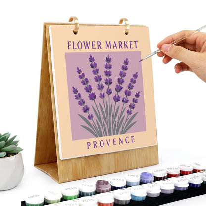 Calendrier 2027 peinture par numéro Marché aux Fleurs, Maison Artsen – vue 3