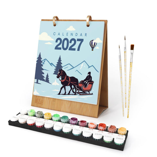 Calendrier 2027 peinture par numéro Voyages d'Antan, Maison Artsen – vue 1