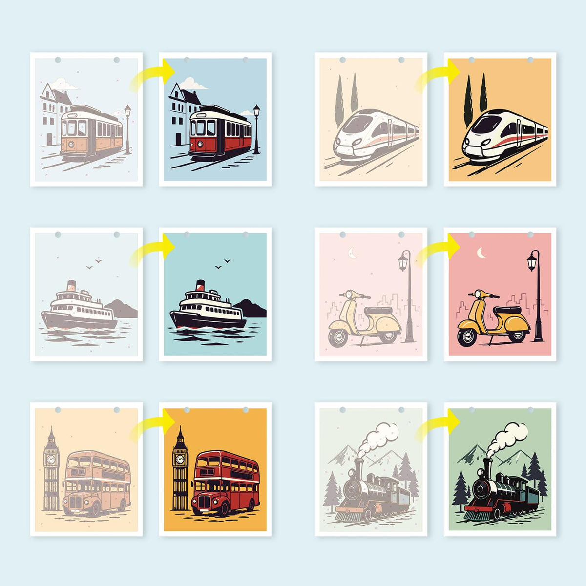 Calendrier 2027 peinture par numéro Voyages d'Antan, Maison Artsen – vue 15