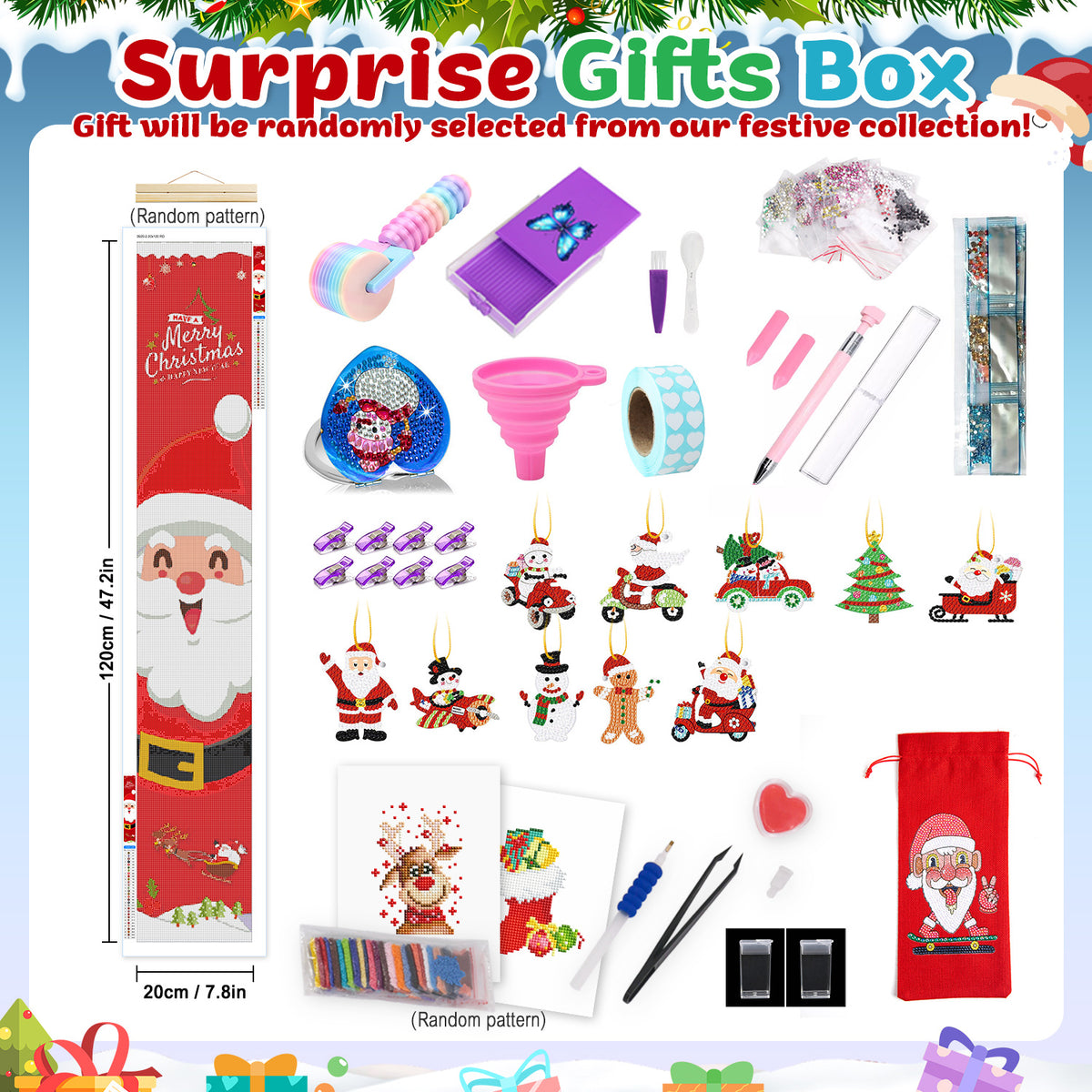 “Snowman” Diamond Painting Advent Calendar – 12 Surprises – Maison Artsen