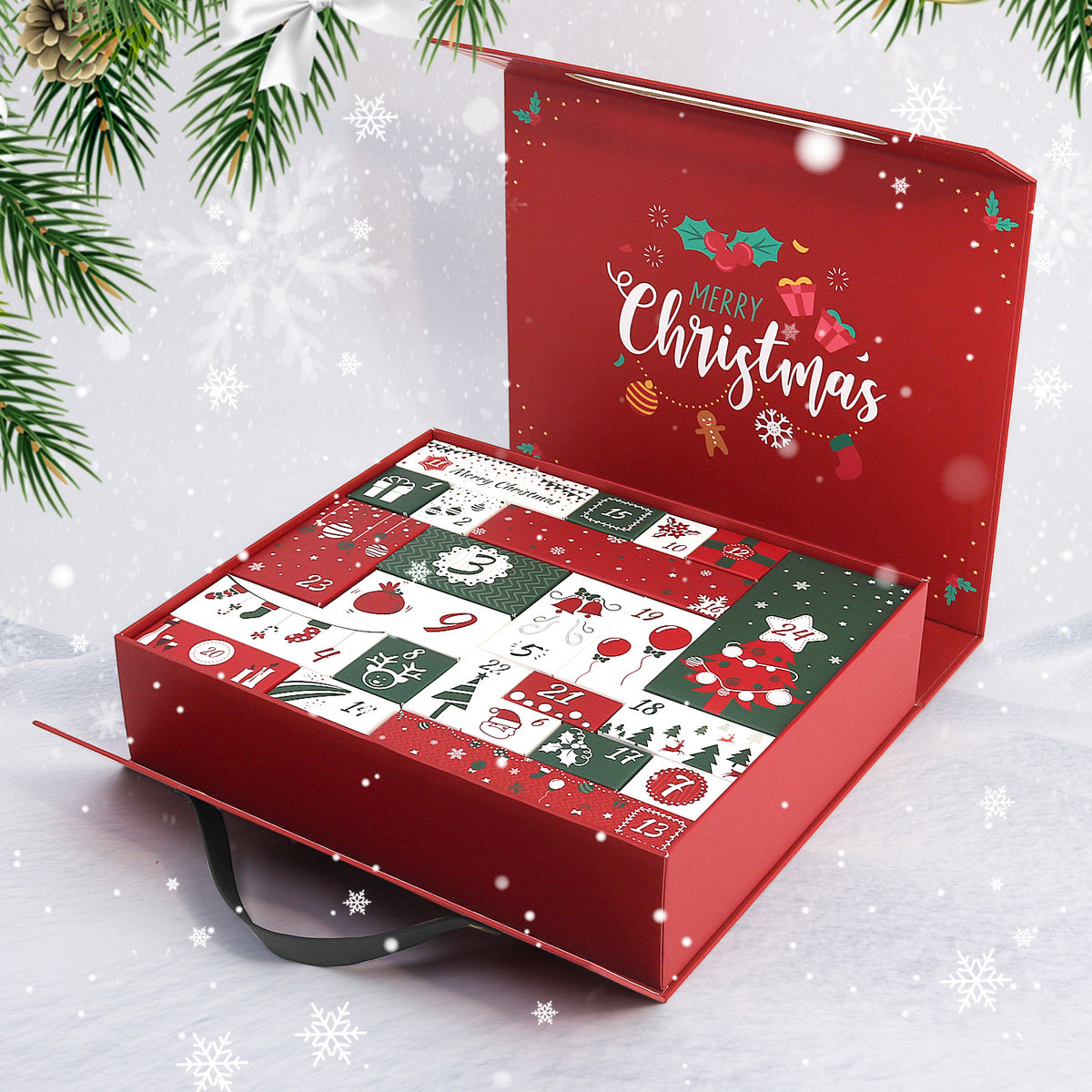 “Christmas Wreath” Diamond Painting Advent Calendar – 24 Surprises – Maison Artsen
