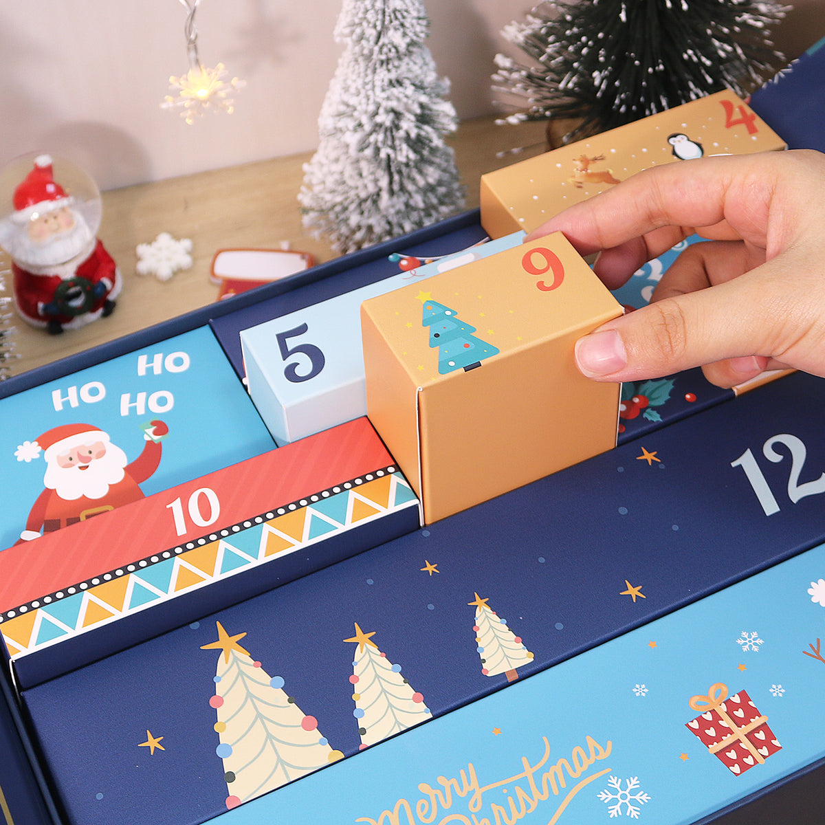 “Festive Garlands” Paint-by-Numbers Advent Calendar – 12 Surprises – Maison Artsen
